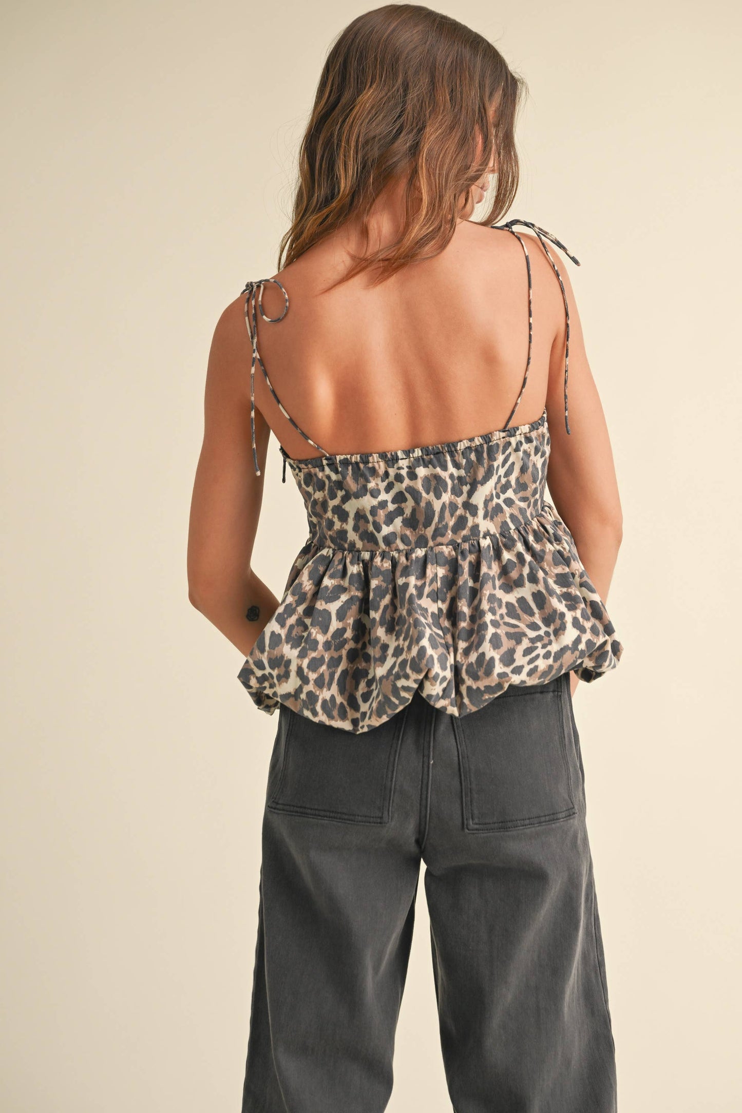 Leopard Print Balloon Top